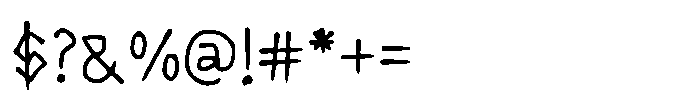 Reedural Font OTHER CHARS