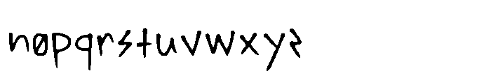 Reedural Font LOWERCASE