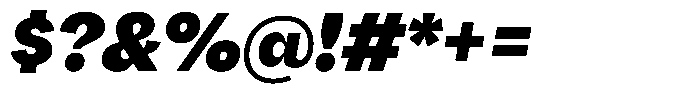 Reeti Black Italic Font OTHER CHARS