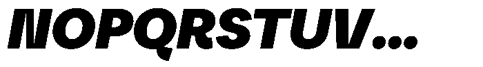 Reeti Black Italic Font UPPERCASE