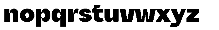 Reeti Black Font LOWERCASE