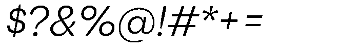 Reeti Book Italic Font OTHER CHARS