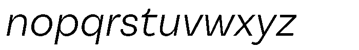 Reeti Book Italic Font LOWERCASE