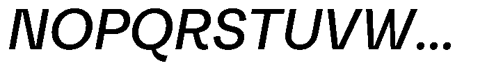 Reeti Demi Bold Italic Font UPPERCASE