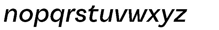 Reeti Demi Bold Italic Font LOWERCASE
