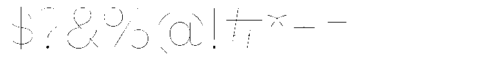 Reeti Hairline Font OTHER CHARS