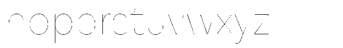 Reeti Hairline Font LOWERCASE