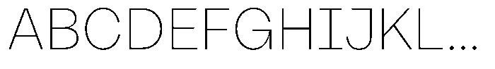 Reeti Thin Font UPPERCASE