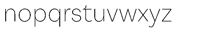 Reeti Thin Font LOWERCASE