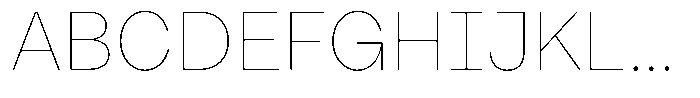 Reeti Ultra Thin Font UPPERCASE