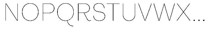 Reeti Ultra Thin Font UPPERCASE