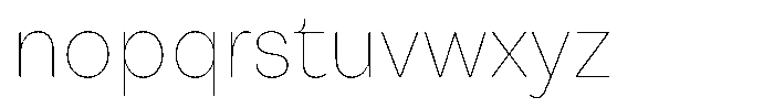 Reeti Ultra Thin Font LOWERCASE
