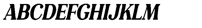 Refagio Black Condensed Italic Font UPPERCASE