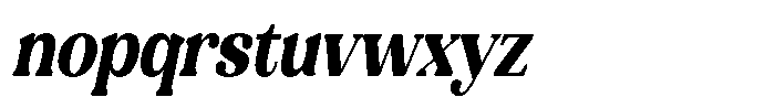 Refagio Black Condensed Italic Font LOWERCASE