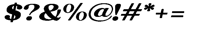 Refagio Black Expanded Italic Font OTHER CHARS