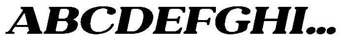 Refagio Black Expanded Italic Font UPPERCASE