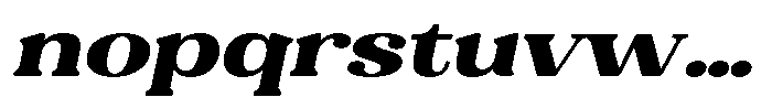 Refagio Black Expanded Italic Font LOWERCASE