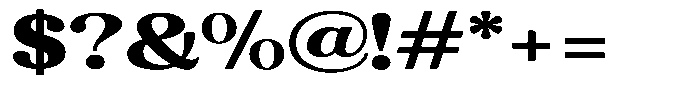Refagio Black Expanded Font OTHER CHARS