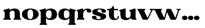Refagio Black Expanded Font LOWERCASE