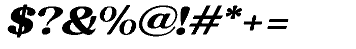 Refagio Black Semi Expanded Italic Font OTHER CHARS