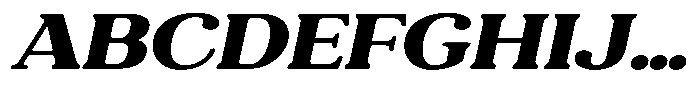 Refagio Black Semi Expanded Italic Font UPPERCASE