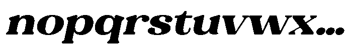 Refagio Black Semi Expanded Italic Font LOWERCASE