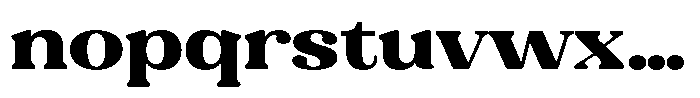 Refagio Black Semi Expanded Font LOWERCASE