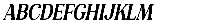 Refagio Bold Condensed Italic Font UPPERCASE