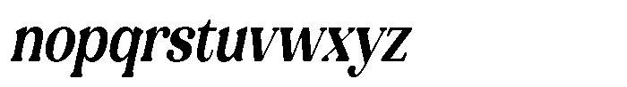 Refagio Bold Condensed Italic Font LOWERCASE