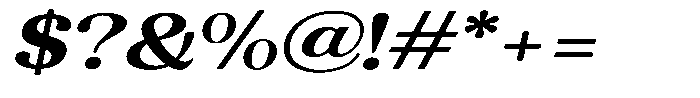 Refagio Bold Expanded Italic Font OTHER CHARS