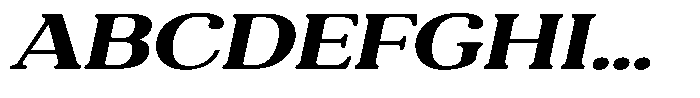 Refagio Bold Expanded Italic Font UPPERCASE