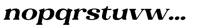 Refagio Bold Expanded Italic Font LOWERCASE