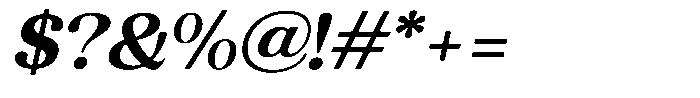 Refagio Bold Italic Font OTHER CHARS