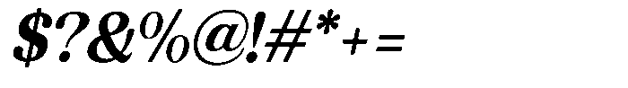 Refagio Bold Semi Condensed Italic Font OTHER CHARS