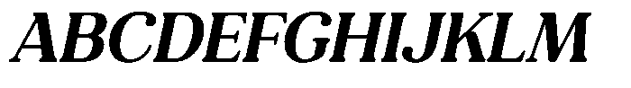 Refagio Bold Semi Condensed Italic Font UPPERCASE