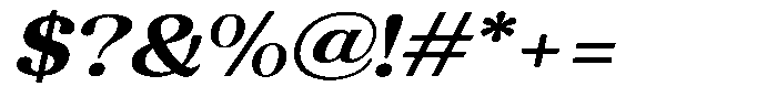Refagio Bold Semi Expanded Italic Font OTHER CHARS
