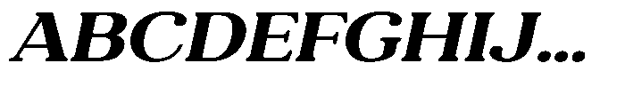 Refagio Bold Semi Expanded Italic Font UPPERCASE