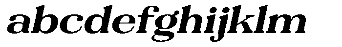 Refagio Bold Semi Expanded Italic FONT
