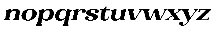Refagio Bold Semi Expanded Italic Font LOWERCASE