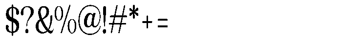 Refagio Condensed Font OTHER CHARS