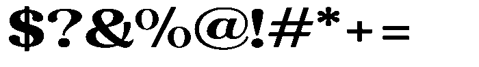 Refagio Extra Bold Expanded Font OTHER CHARS