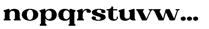 Refagio Extra Bold Expanded Font LOWERCASE