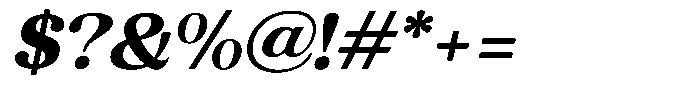 Refagio Extra Bold Italic Font OTHER CHARS