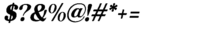 Refagio Extra Bold Semi Condensed Italic Font OTHER CHARS