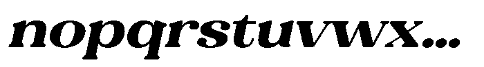 Refagio Extra Bold Semi Expanded Italic Font LOWERCASE