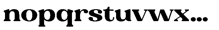 Refagio Extra Bold Semi Expanded Font LOWERCASE