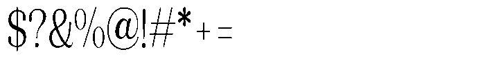 Refagio Extra Light Condensed Font OTHER CHARS
