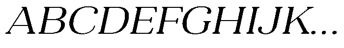 Refagio Extra Light Expanded Italic Font UPPERCASE