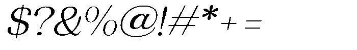 Refagio Extra Light Sem Exp Italic Font OTHER CHARS