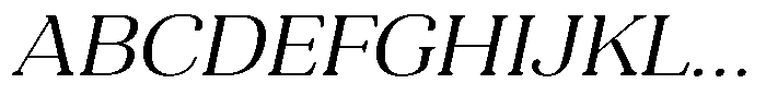 Refagio Extra Light Sem Exp Italic Font UPPERCASE